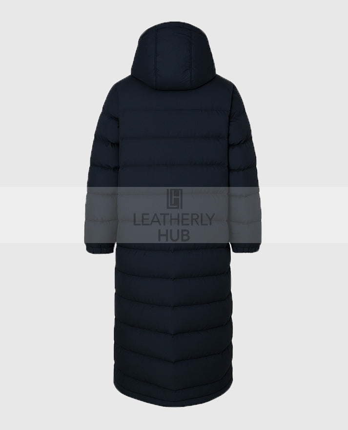 Arsene Wenger Long Black Puffer Coat
