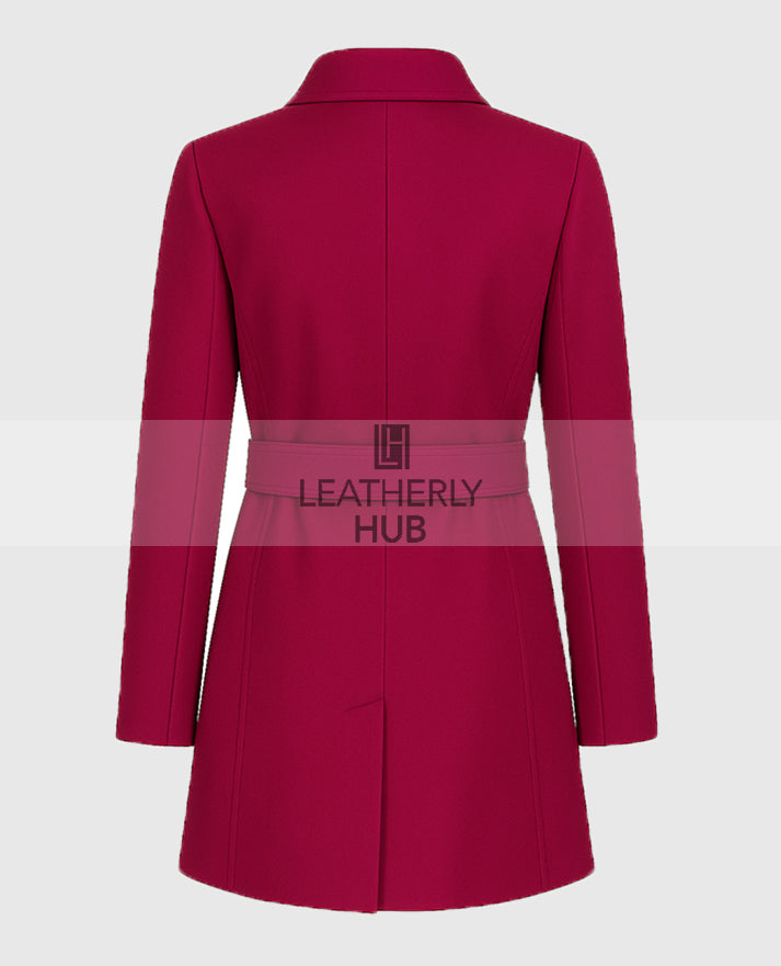 The Christmas Quest 2024 Lacey Chabert Wool Coat