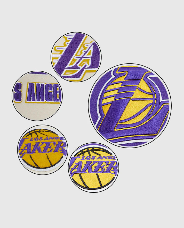 NBA Los Angeles Lakers Women's Purple-White Varsity Jacket