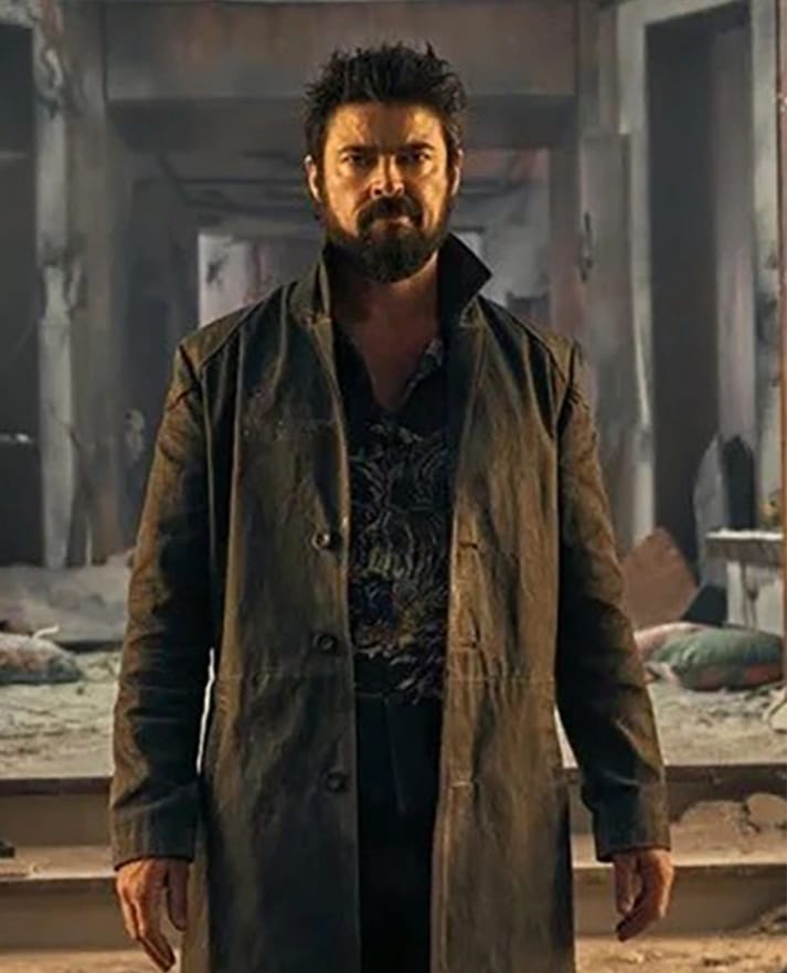 Karl Urban The Boys Leather Long Coat