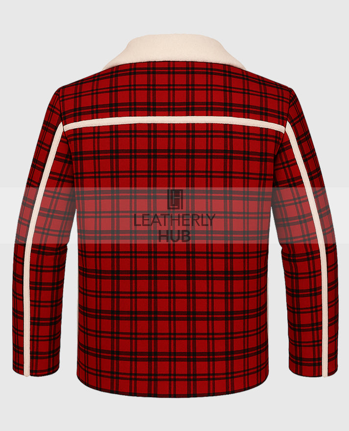 Deadpool Ryan Reynolds Wade Wilson Red Shearling Jacket