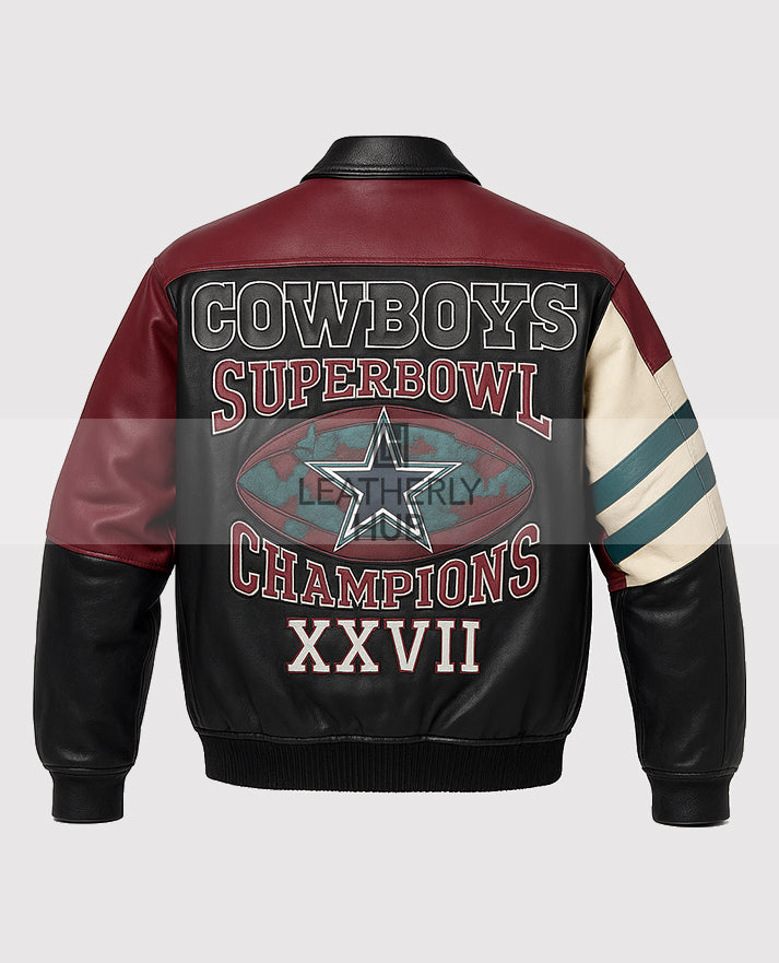Jeff Hamilton Dallas Cowboy Leather Jacket