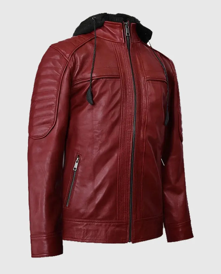Men's Rodeo Hooded Leather Jacket
