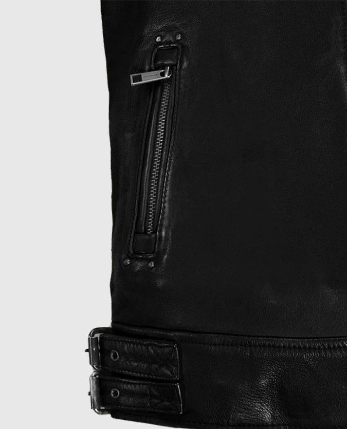 Men's Falcon Black Rider Leather Jacket