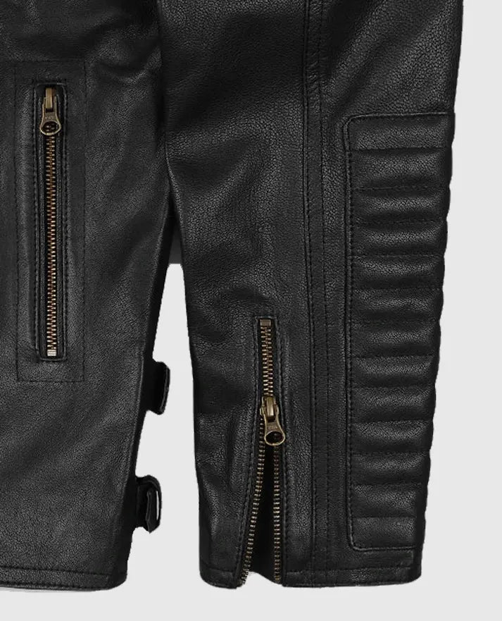 Men’s Black Biker Leather Jacket