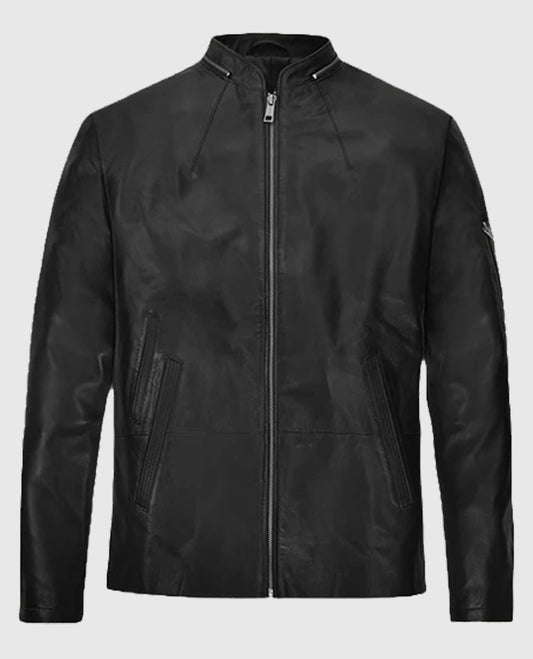 Ian Somerhalder Black Leather Jacket