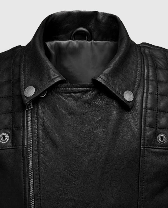 Men's Ironwood Black Biker Leather Jacket