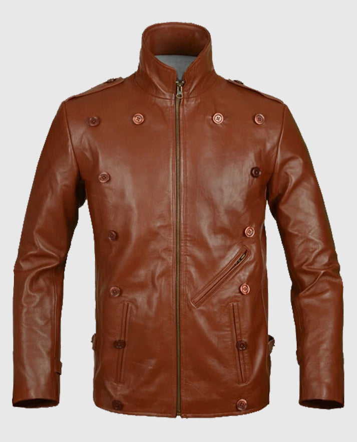 Bill Clifford The Rocketeer Brown Leather Jacket