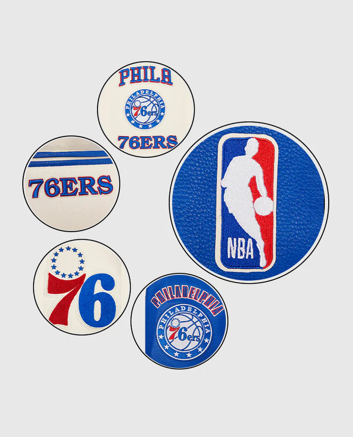NBA Philadelphia 76ers Men's Rib Wool Varsity Jacket