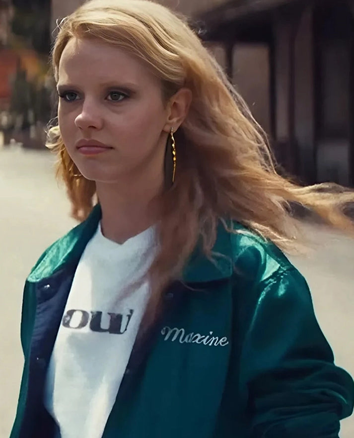 MaXXXine 2024 Mia Goth Green Jacket