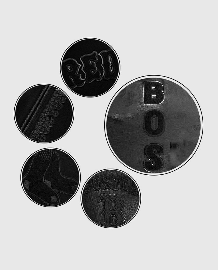 MLB Boston Red Sox Men's Black Varsity Jacket