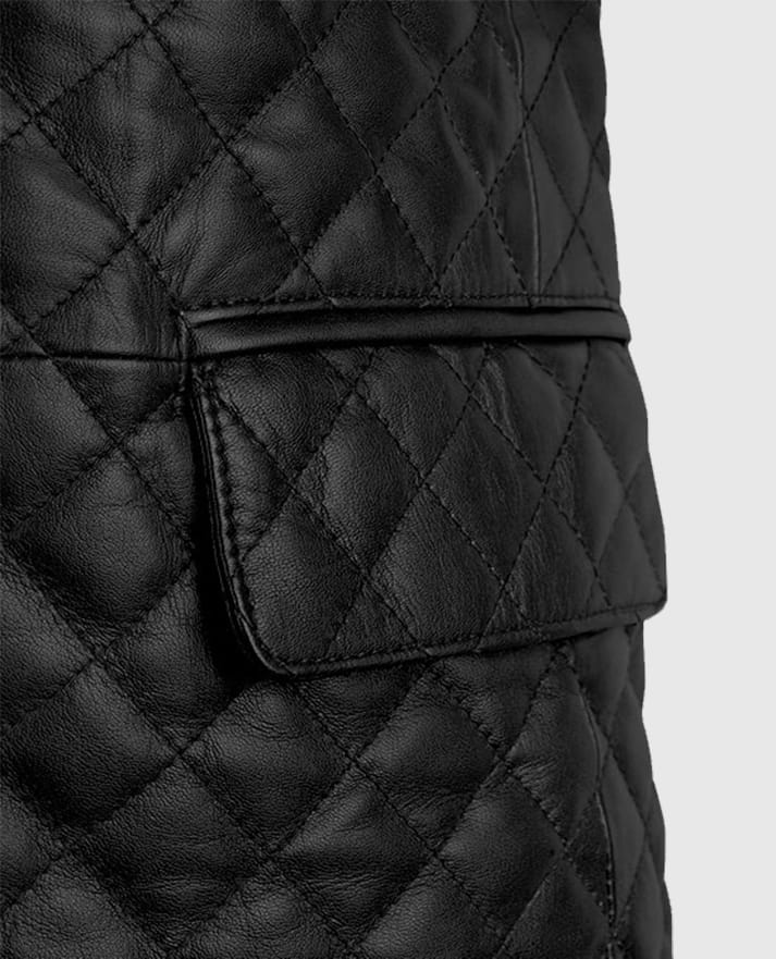 Men’s Bocelli Quilted Leather Blazer
