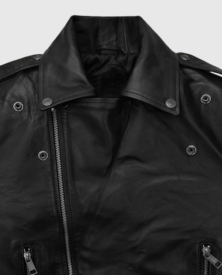 Jimin Black Leather Jacket
