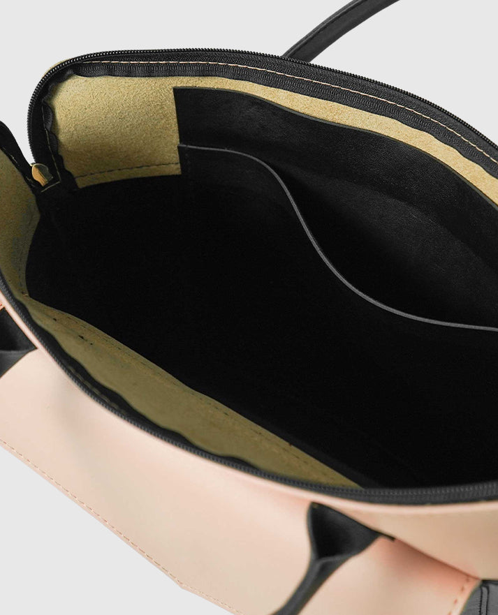 Sack Laptop Bag (Black & Peach)