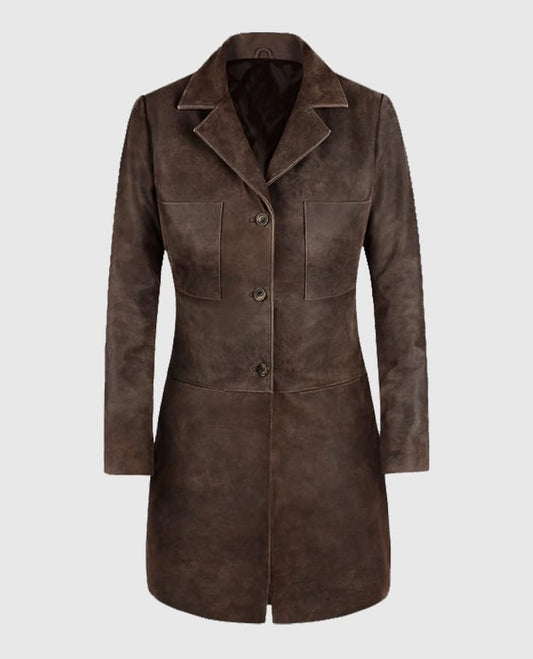 Annabelle Wallis The Mummy Brown Trench Coat