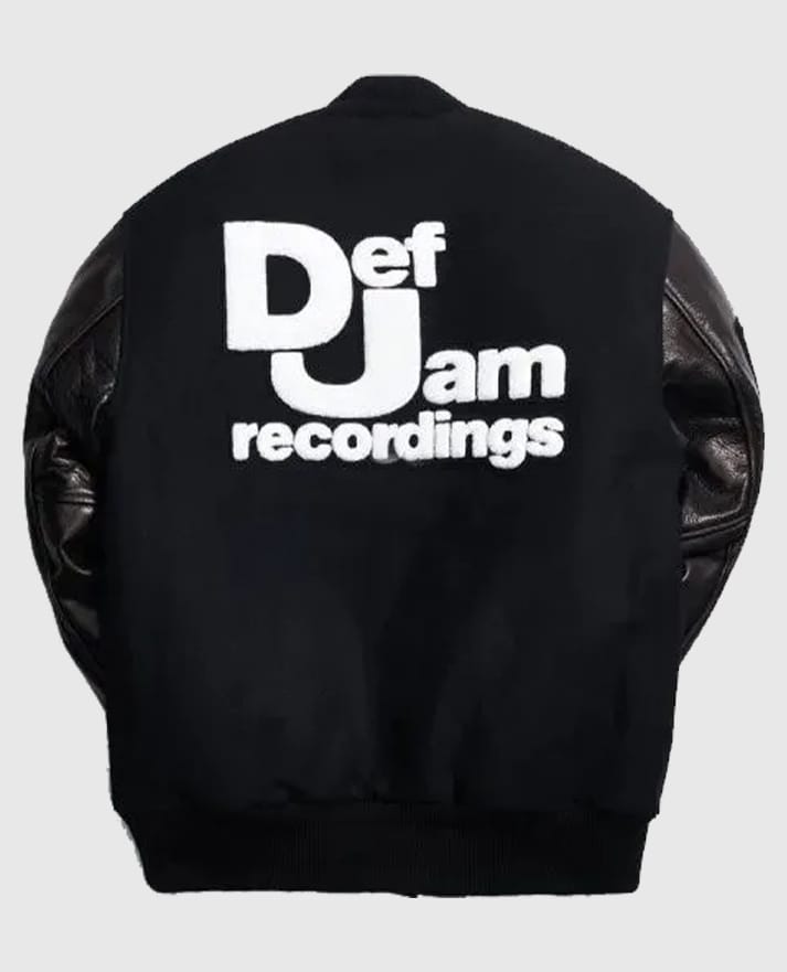Def Jam Black Varsity Jacket