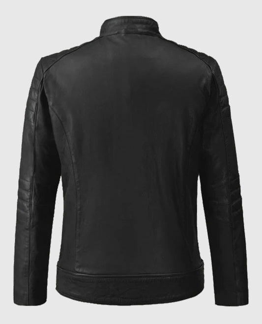 Firefly Moto Black Biker Leather Jacket
