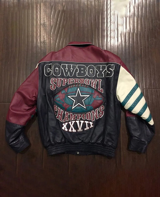 Jeff Hamilton Dallas Cowboy Leather Jacket