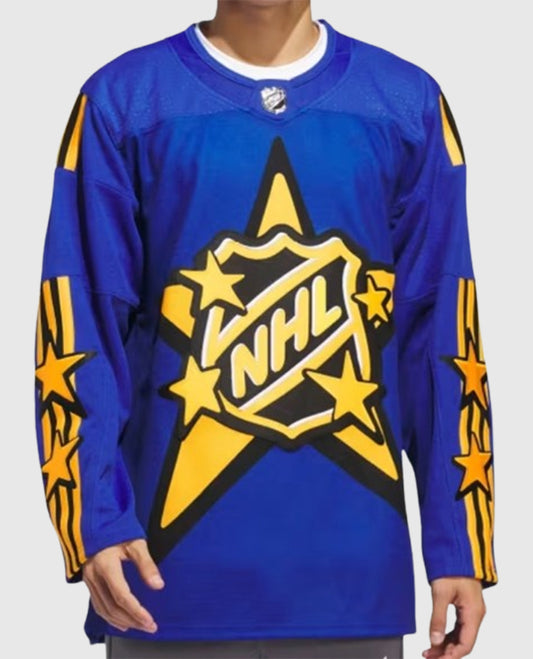 Justin Bieber NHL All-Star Blue Jerseys