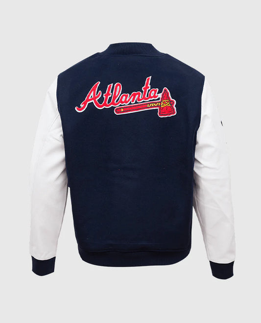 MLB Atlanta Braves Blue Varsity Jacket