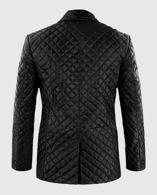 Men’s Bocelli Quilted Leather Blazer