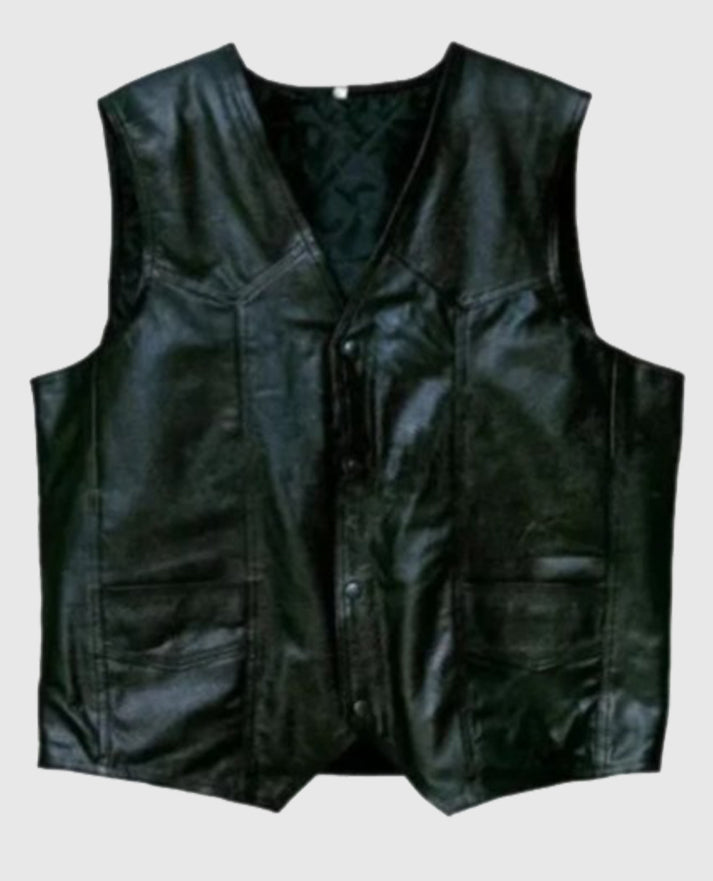 Mens California Hells Angels Leather Vest