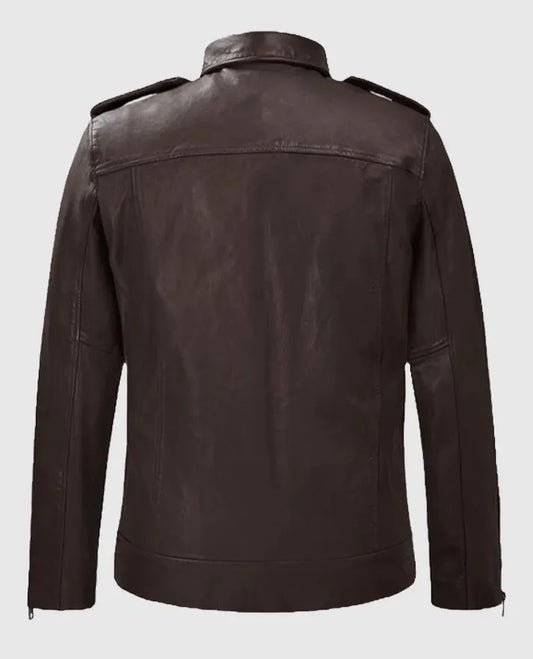 Men's Rutland Brown Riding Leather Jacket