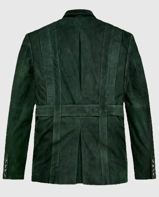 Men's Safari Forest Suede Leather Blazer