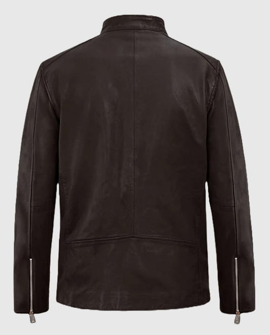 Motorad Brown Biker Leather Jacket