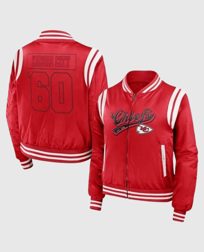 Taylor Swift Super Bowl LVIII Chiefs Jacket