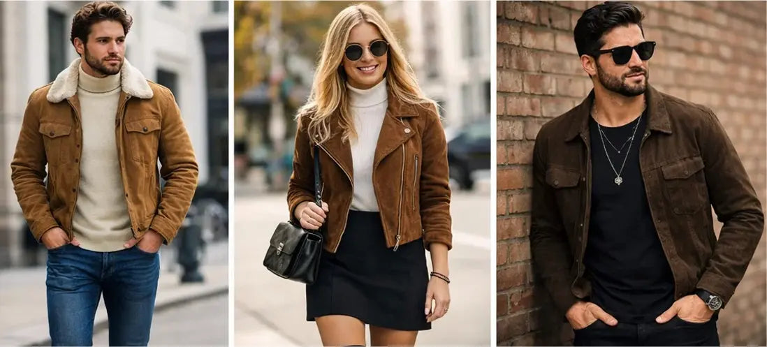 Suede Jacket Outfit Ideas for Men & Women: New Looks to Try This Season