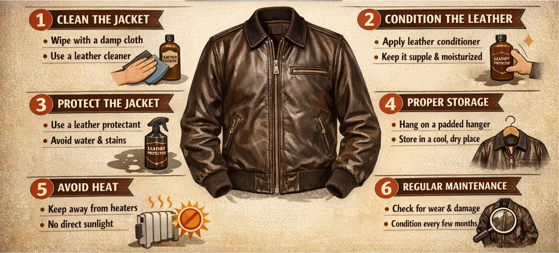 How to Care Leather Bomber Jacket: A Step-by-Step Guide