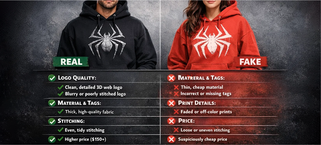 How to Identify Real vs Fake Sp5der Hoodies: 2026 Guide