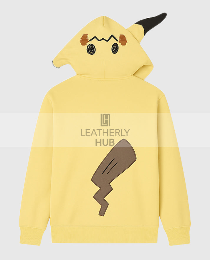 Mimikyu Themed French Terry Zip-Up Hoodie