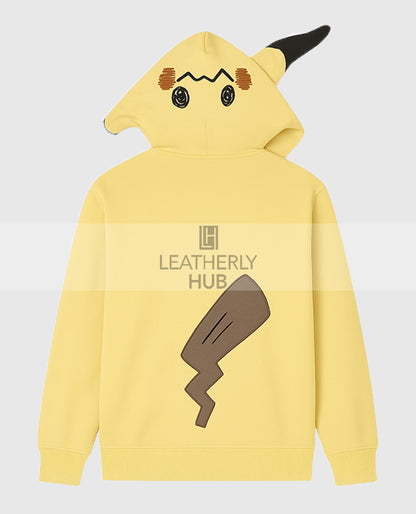 Mimikyu Themed French Terry Zip-Up Hoodie