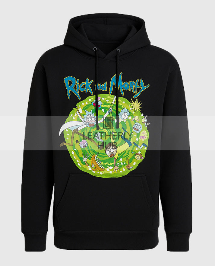 Rick and Morty Portal Collage Hoodie