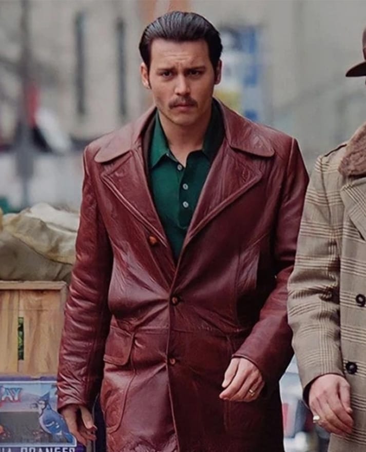Johnny Depp Leather Blazer