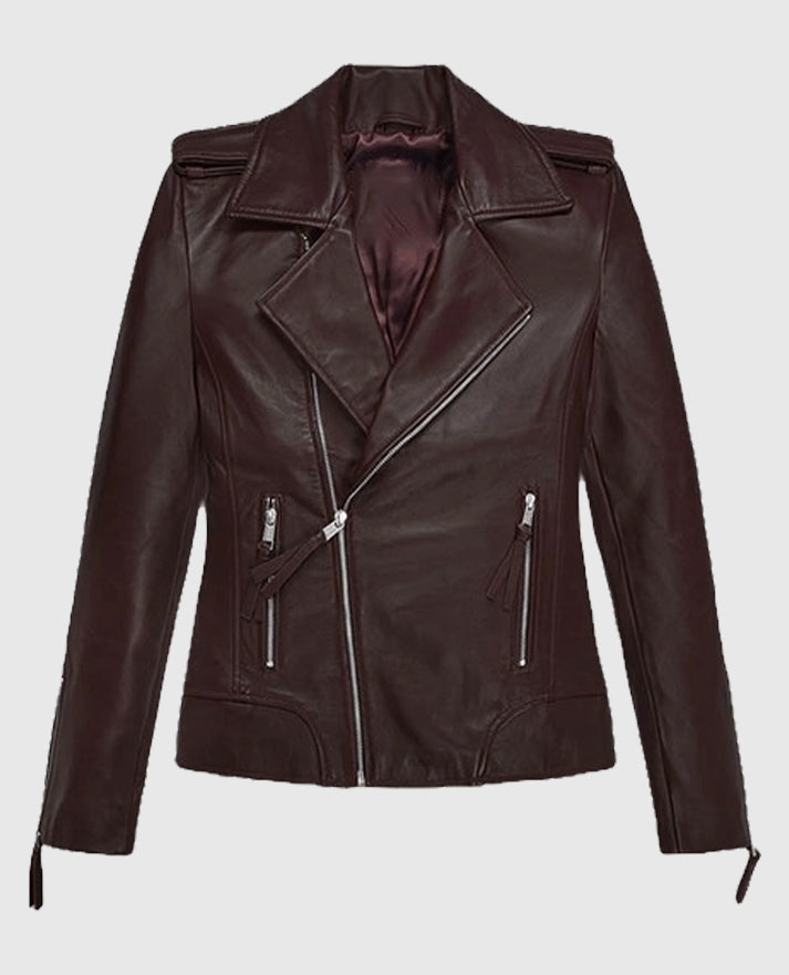 Burgundy Teenage Mutant Ninja Turtles 2 Megan Fox Jacket
