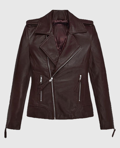 Burgundy Teenage Mutant Ninja Turtles 2 Megan Fox Jacket