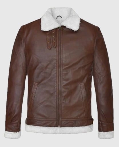 B3 Aviator Spanish Brown Leather Jacket