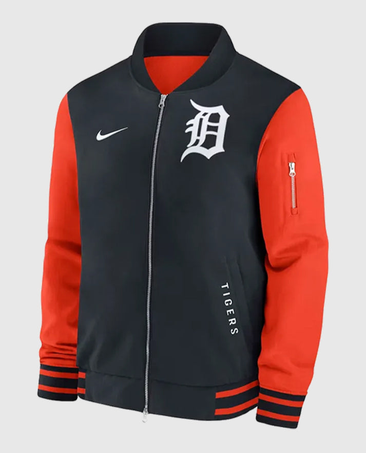 Detroit Tigers Dugout Bomber Full-Zip Jacket