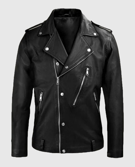 Beast Black Biker Leather Jacket