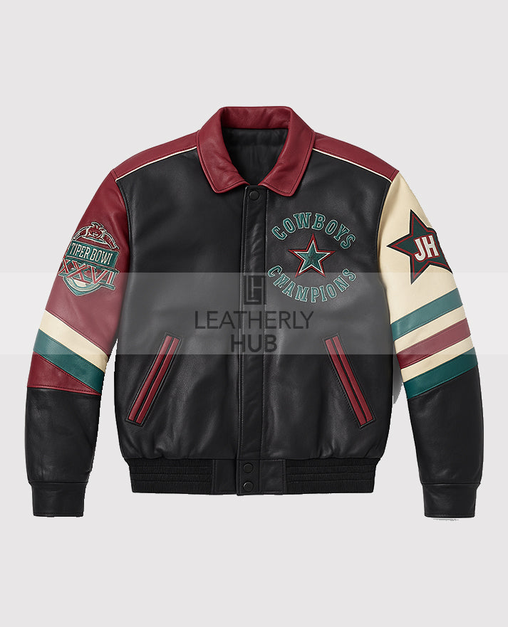 Jeff Hamilton Dallas Cowboy Leather Jacket