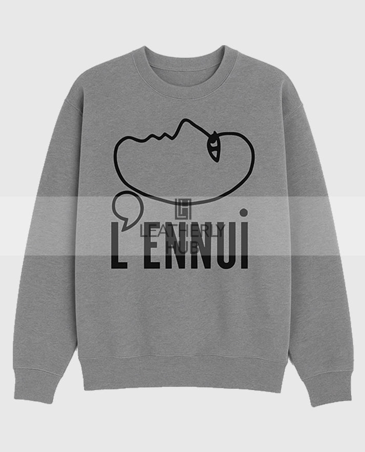 Shrinking S02 Christa Miller Grey Oversized Sweatshirt