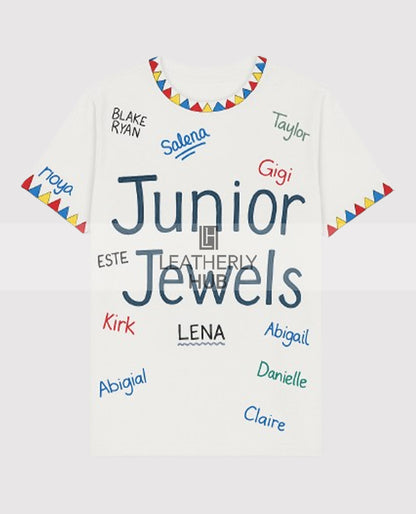 Taylor Swift You Belong With Me Junior Jewels White Printed Shirt