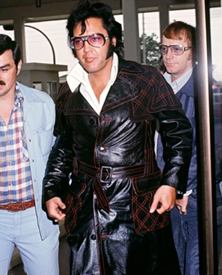 Elvis Presley Leather Long Coat