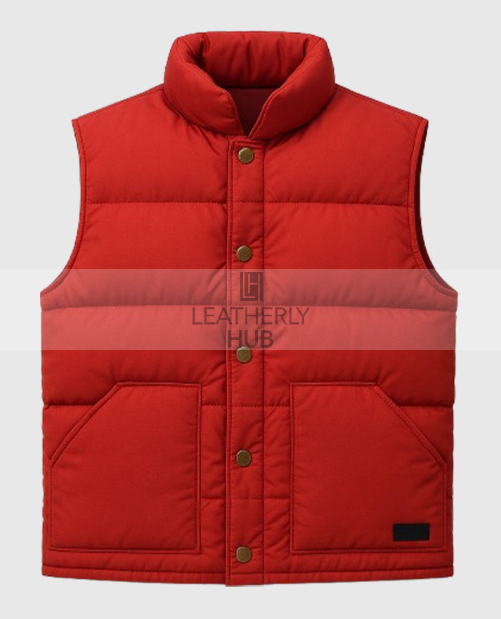 Back to the Future Marty McFly Puffer Vest Red