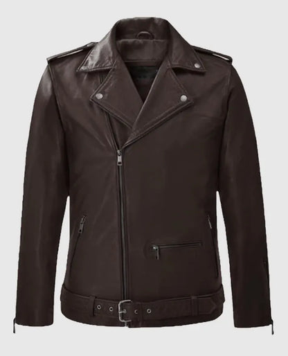 Men's Rutland Brown Riding Leather Jacket