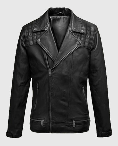 Ironwood Black Biker Leather Jacket