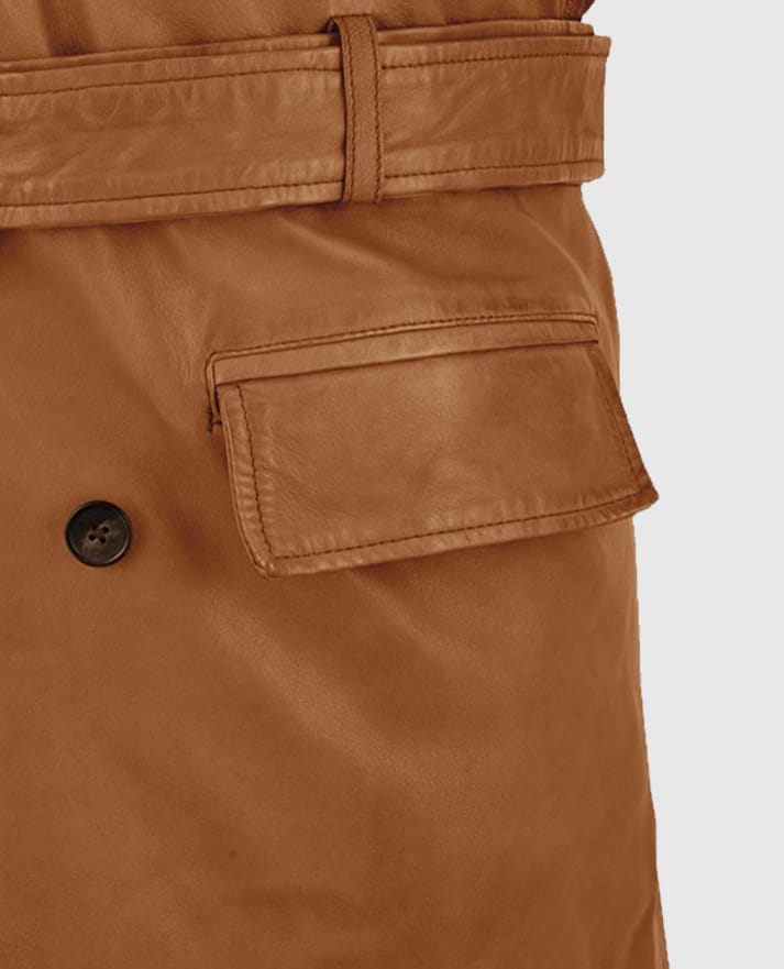 Brad Pitt Legends of the Fall Leather Trench Coat